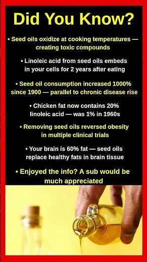 What Science Just Proved About Seed Oils Will Shock You 🫒😱