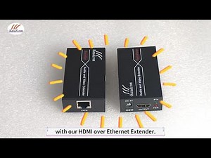 Extend HDMI 60m with UTP Cable! HDMI over Cat6 Converter Complete Setup & Review