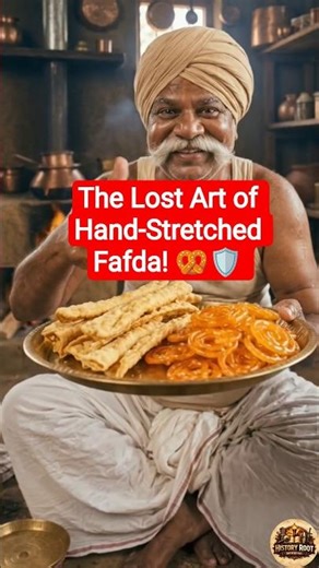The Lost Art of Hand-Stretched Fafda! 🥨🛡️ #fafda #foodhistory #shorts #gujarat
