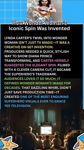 How Wonder Woman’s Iconic Spin Was Invented #WonderWoman #ClassicTV #70sTV