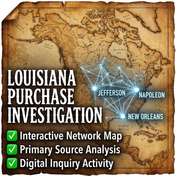 Louisiana Purchase Interactive Investigation Map | Westward Expansion Activity