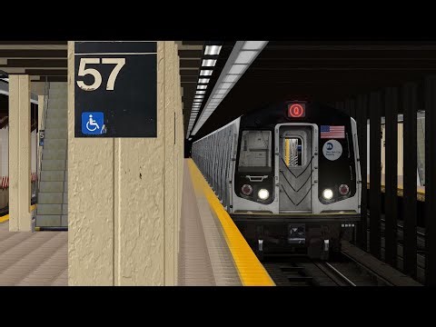 OpenBVE: Operating a R160B Siemens (Q) to Coney Island-Stillwell Av