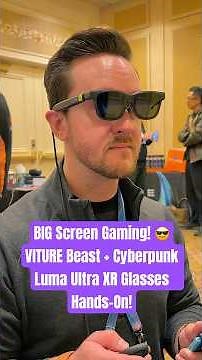 VITURE Beast & Cyberpunk Edition Luma Ultra XR Glasses Hands-On! 😎​ #CES2026 #NintendoSwitch2