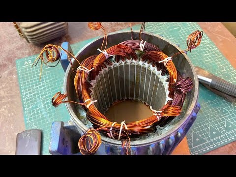 5 HP Single Phase Motor Winding With Parallel Connection Diagram | Motor Winding (HINDI)