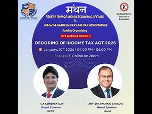 Decoding of Income Tax Act 2025 | FIEA | MANTHAN | ‪@thefieaofficial‬