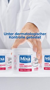 Trockene, raue oder unebene Haut? Entdecke Mixa Urea Cica Repair Hauterneuernde Creme mit 10% glättender Urea & Niacinamid. | Mixa