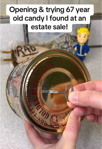 Trying 67-Year-Old Canned Hard Candy from Estate Sale