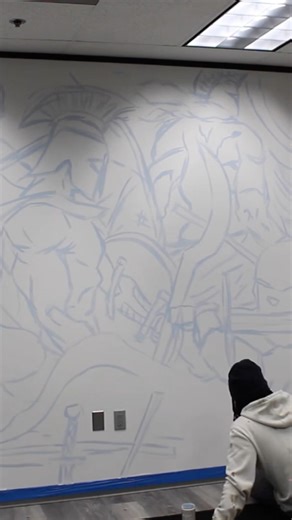 1st mural 2026 #detroit #jiujitsu #art #mural how can I zoom out on my reel to show the full video?