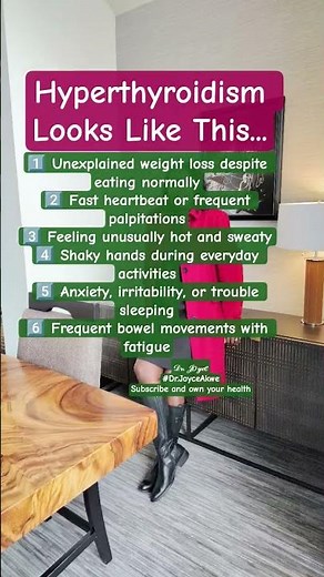 Hyperthyroidism Symptoms Explained: Early Signs Worth Knowing About! #Shorts