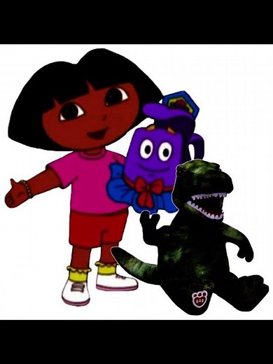 Dora The Explorer: Dora O' Backpack Parade w/Green T-Rex
