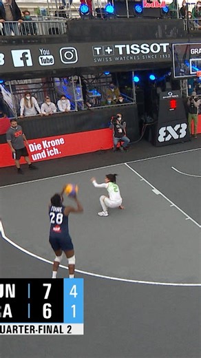 One of the NASTIEST ankle-breakers EVER from Migna Touré! 😱😮‍💨🫠#3x3Basketball