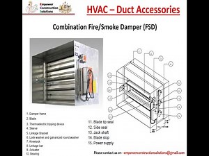 What is combination Fire/Smoke Damper (FD / FSD)| How to make Quantity Takeoff of Fire Damper/FSD