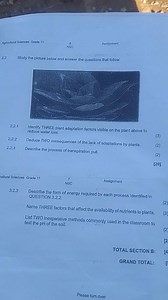Agricultural Sciences Grade 112.2 Study the picture below and... | Filo