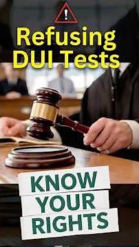 Say NO To A DUI Test? This Is What Police Won't Tell You