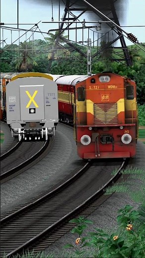 😱 Two Trains on Same Railroad l Train Simulator Games Videos 2 #trainsimulator #train #traingame