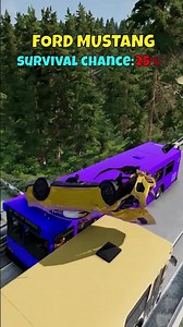 Can These Vehicles Jump Over 2 Moving Buses? 😱 #beamngdrive #beamng