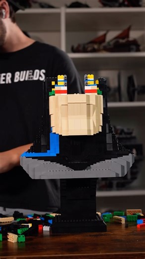 Bricker Builds | Straight outta Gotham - the Animated Bat Bust! Measuring over 20” tall, this bust captures the world’s greatest detective with LEGO... | Instagram