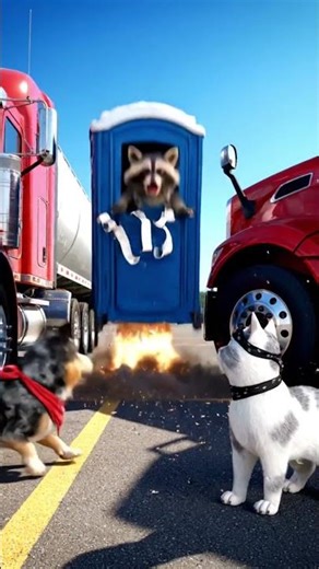 Porta-Potty Missile at the Truck Stop 🚽💥🦝 | Critter Comedy