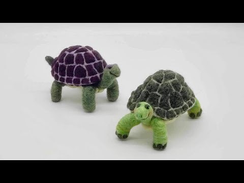 Needle Felt Turtle Tutorial Fully Posable with Armature