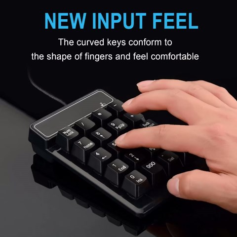 Amazon.com: Lovskoo USB Wired Number Pad for Laptop 19 Keys Numeric Keypad Small Digital Number Keypad for Laptop Notebook Tablets with Led Indicator Lights, Big Print Letters Office Supplies Black : Electronics