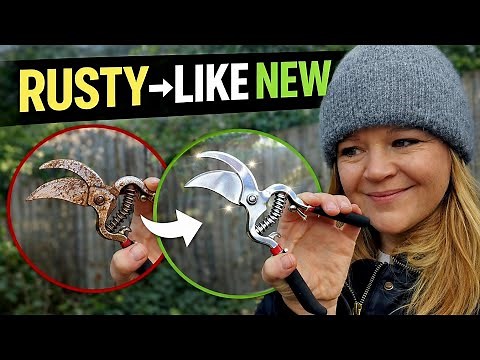 How I Clean, De-Rust & Restore My Garden Tools | Easy Winter Garden Maintenance