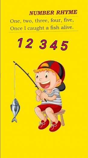Number rhyme |English rhymes 12345 Once i caught a Fish alive #poyam #lkgrhymes #nurseryrhymes