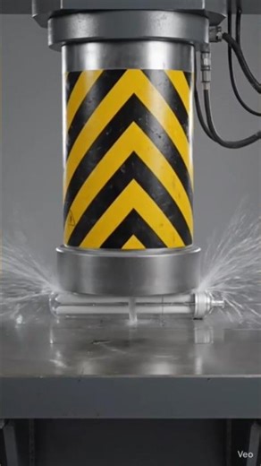 💡 Tube Light vs Hydraulic Press 💥#short