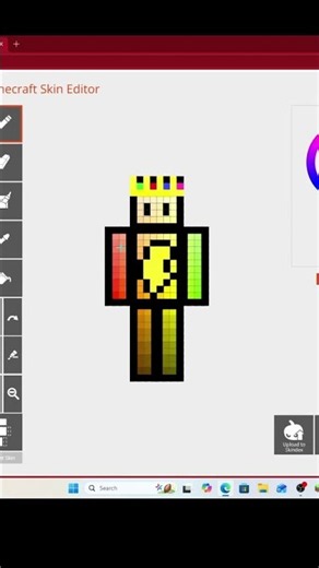 how to make a custom Minecraft skin #minecraft #skin #tutorial
