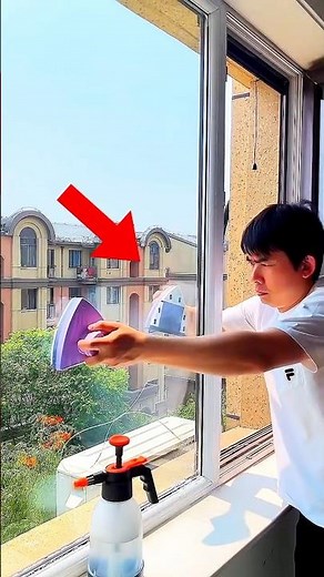 Japan’s Most Dangerous Job Just Got Easier! 😱💡 Magnetic Glass Cleaner Invention 🔥