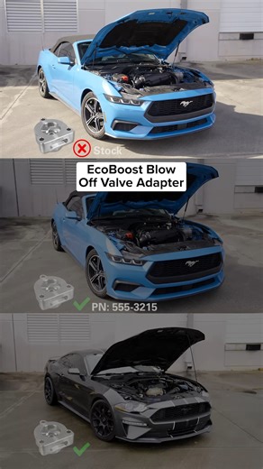 Steeda on Instagram: "S550 & S650 EcoBoost Mustang Blowoff Valve Sounds! In just 10 mins, you can easily install this part and unlock the blow-off valve sounds under your hood! Want more info? Check out our latest YouTube video - live now! #Steeda #SpeedMatters #Mustang"
