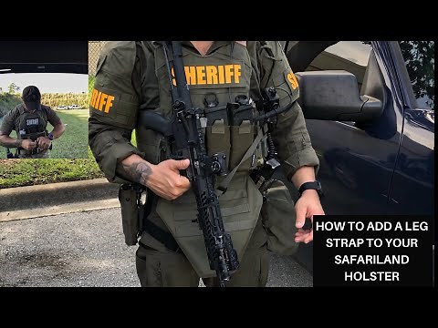 HOW TO ADD A LEG STRAP TO YOUR SAFARILAND HOLSTER