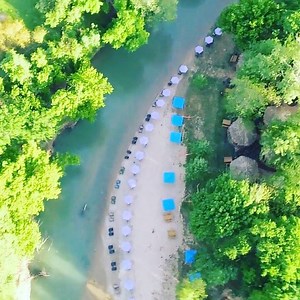 3.6K views · 95 reactions | Sons’s BlueRiverCamp.com from the air! Make and book your summer camping and river tubing plans today! 888-993-6772 | Son's Blue River Camp | Facebook