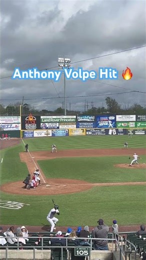 Yankees Anthony Volpe hit in Double-A rehab assignment 4/19/26 #mlb #milb #shorts #nyy