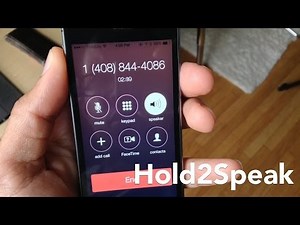 Hold2Speak: Answer incoming calls with the speaker phone