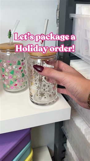 ✨ Packing a holiday order! 🎄🎁 If you haven’t grabbed yours yet, run—quantities are extremely limited! This collection is packed with festive favorites: handmade zipper pouches, essentials bags, keychains in cute holiday patterns, and Christmas Tele Sets in bold blue & red. Plus, the Christmas Cookies 🍪 and Gold Snowflakes ❄️ cups with glass straws are going fast! Don’t wait—these won’t last long! 🛷✨ Which piece are you snatching up? 🎄💫 #MerryAndBright #HolidayCollection #MermaidStraw #pack