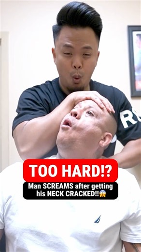 This Neck Crack ‘SCARED ME!’😱 #chiropractic #backpain #neckpain #trending