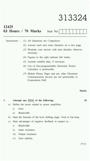 #MSBTE Question Paper#electronics and telecommunications#Analog Electronics Question paper