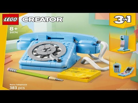 LEGO Instructions - Creator - 31174 - Retro Telephone - 3 in 1 (All Books)