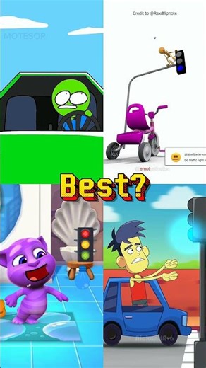 Traffic Light Prank 😂 #funnyvideo #animationmeme #memes