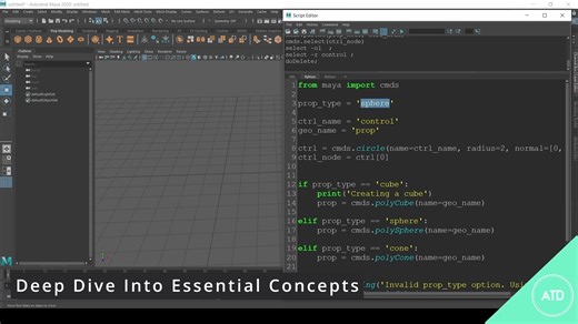 Introduction to Python Programming for Maya Animators by Anim TD