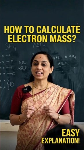 Electron Mass Calculation logic telusuko! Just 1 minute! #vedantutelugu