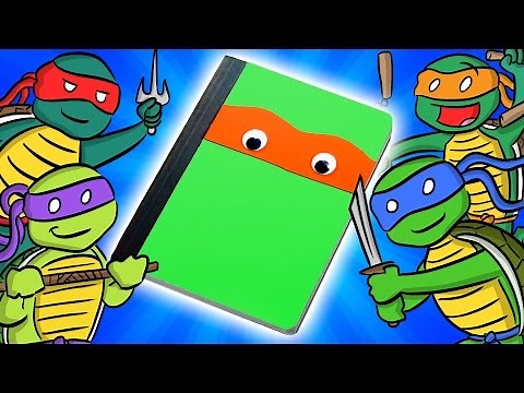Teenage Mutant Ninja Turtles Notebook - "Back to School" Crafts for Kids at Cool School!
