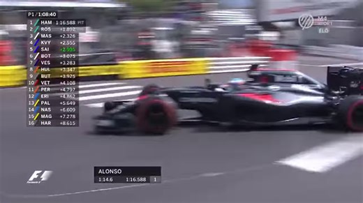 Formula 1 2016 - 6. Monaco [FP1]