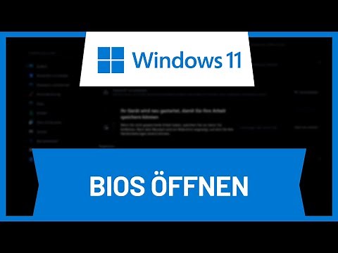 Windows 11: BIOS öffnen • Tutorial