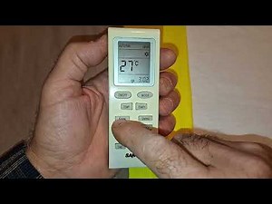 SANYO air conditioner how to use remote control