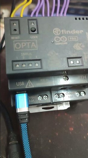 ✨ Probando el Arduino PRO OPTA WiFi de finder Rele Logico Programable con OpenPLC #shorts