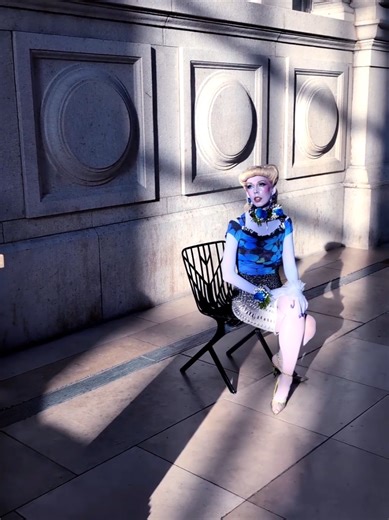 Darlings, remember that Light will always cast out the shadows of darkness. Feel your Joy to its fullest and you will contribute to creating a more unified, peaceful world. 📽️ Wfthackerphoto Hair style - @Nerfibeauty Dress - archival @robertocavalli_official from @The RealReal Makeup - @Mehron Makeup CreamBlend Stick in Pastel Purple @Blend Bunny Cosmetics x @Ellis_Atlantis Vol 1 palette @Trixie Cosmetics Cyber Babe blush from the Back to the Fuschia palette Filmed at @The Met #AlienMermaidBarb