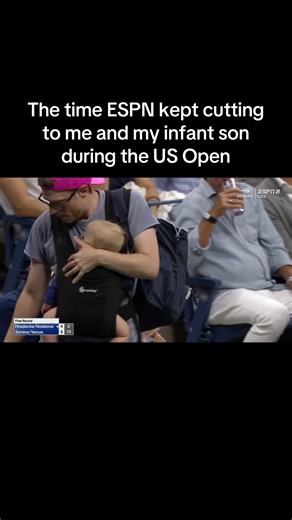 He didn’t make a peep either, mind you. Even my infant respects tennis etiquette smh #usopen