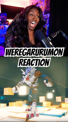 My reaction to WereGarurumon in Digimon Story: Time Stranger #digimon #gaming