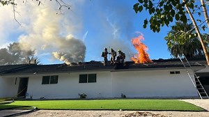 Home, apartment building damaged in separate Las Vegas fires